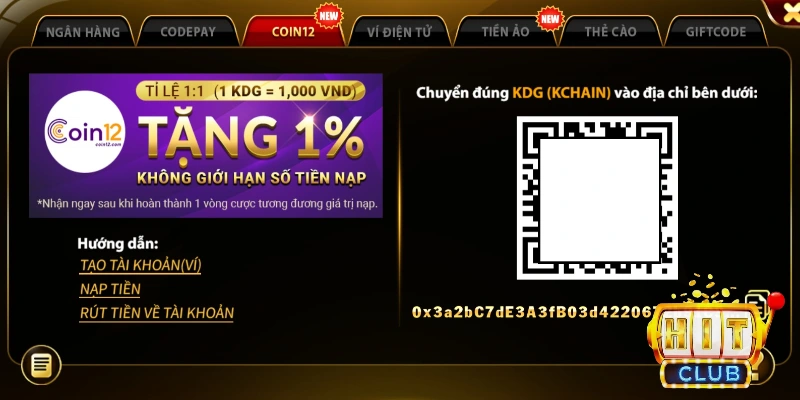 Khuyến Mãi Hitclub - Danh Sách Chương Trình Mới Nhất 2025 1 Nạp qua coin12 nhận lại 1% giá trị thẻ